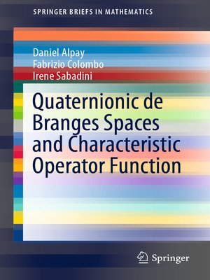 cover image of Quaternionic de Branges Spaces and Characteristic Operator Function